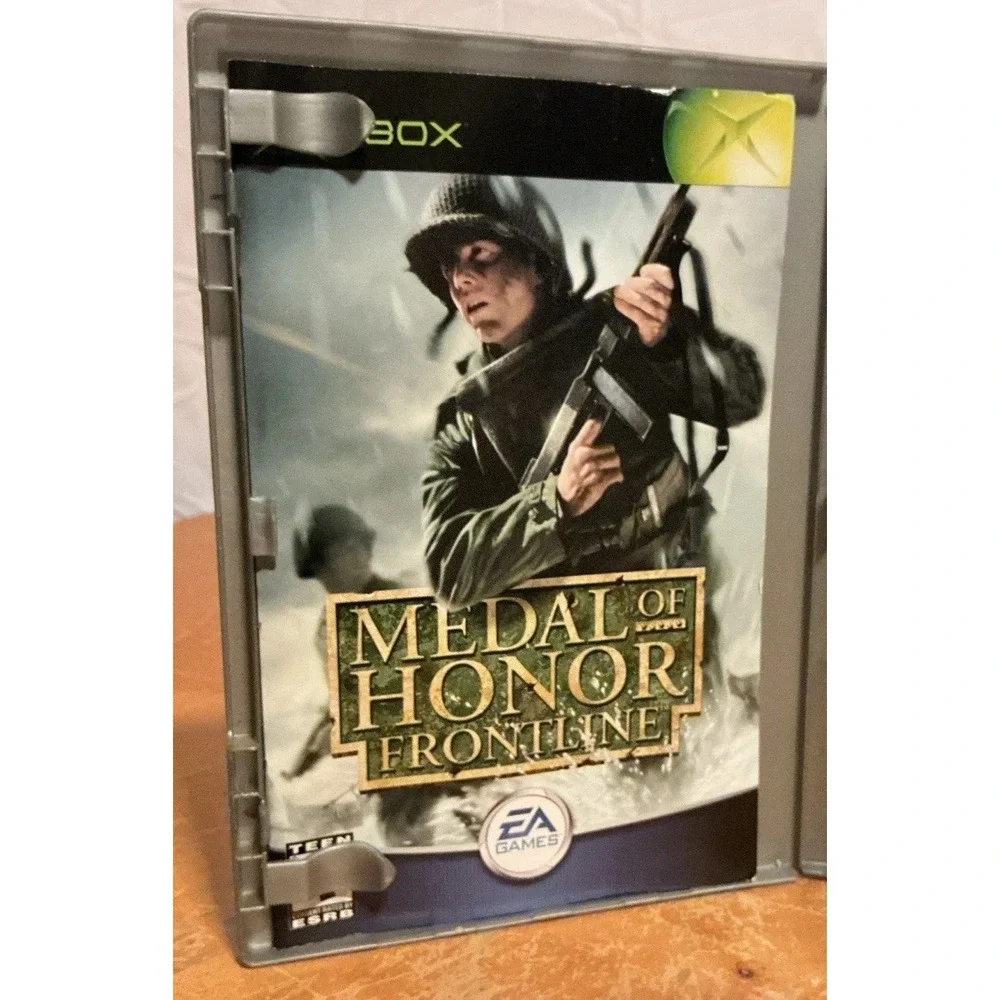Medal of Honor: Frontline (Microsoft Xbox, 2002) Platinum Hits, No Test, Scratch